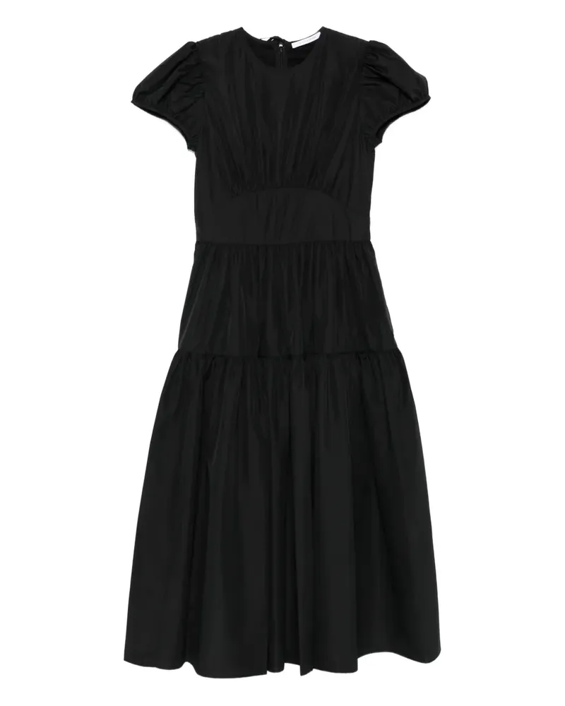 Cecilie Bahnsen tiered puff-sleeve dress - Schwarz Schwarz
