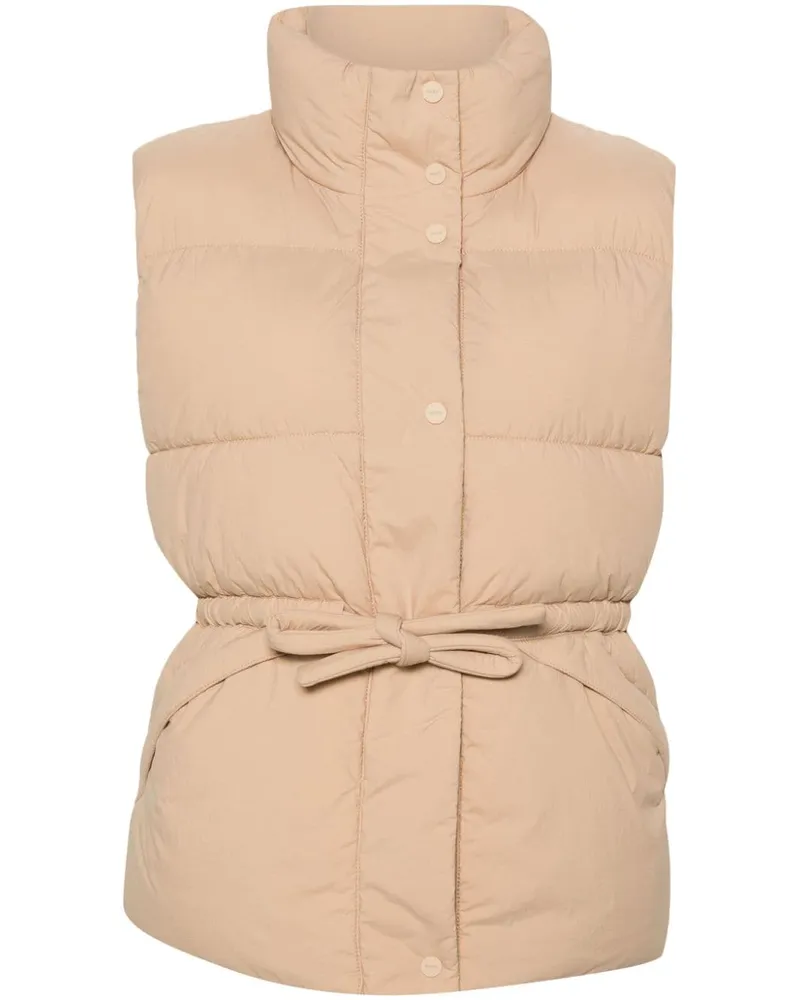 HUGO BOSS Weste mit Logo-Schild - Nude Nude