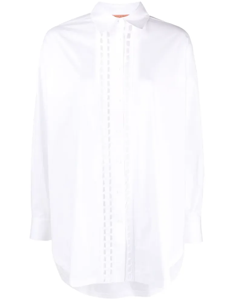Ermanno Scervino Hemd mit Stickerei - Weiß Weiß