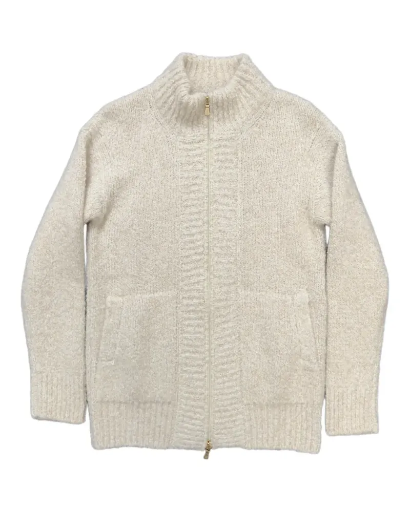 Eleventy zip-up cardigan - Nude Nude