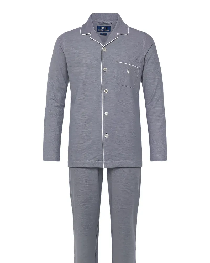 Ralph Lauren piped-trim pyjamas - Blau Blau