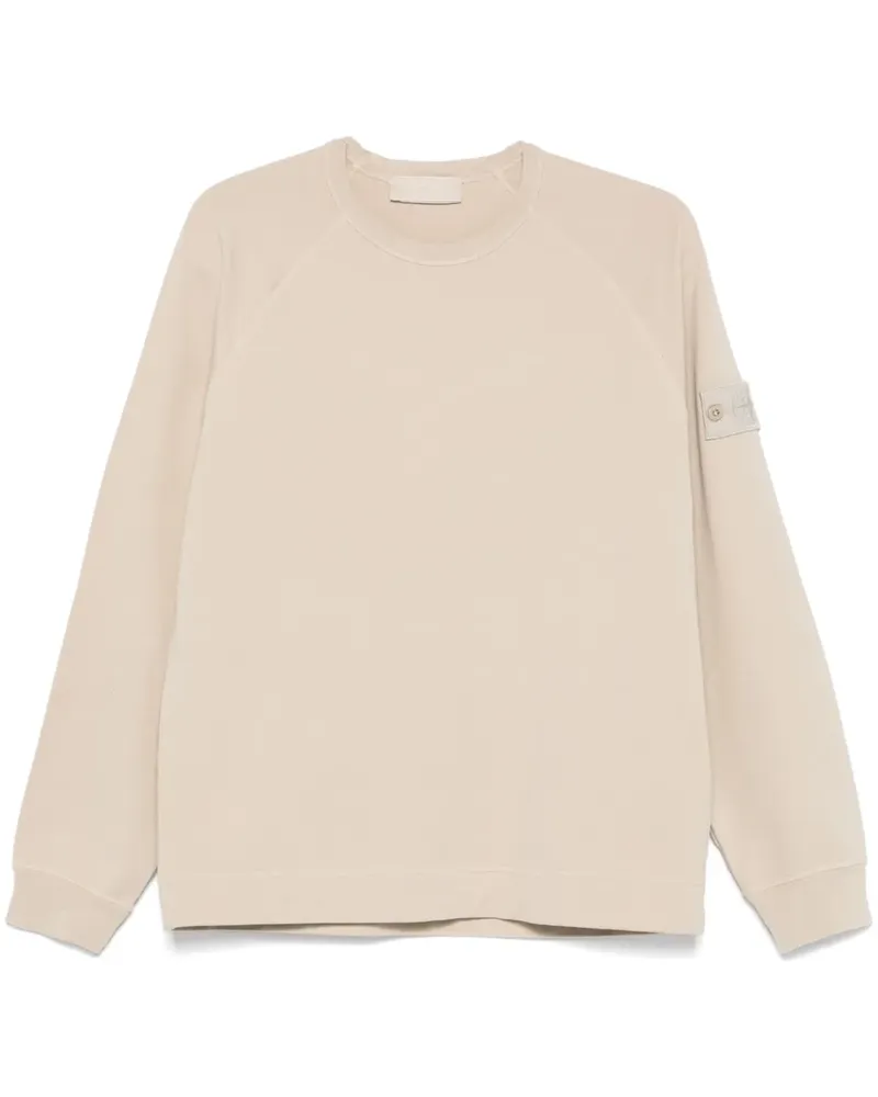 Stone Island Sweatshirt mit Kompass-Patch - Nude Nude