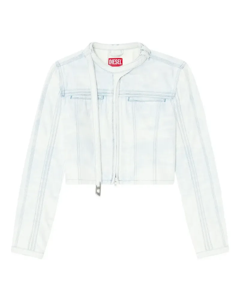 Diesel Jeansjacke mit Reißverschluss - Blau Blau