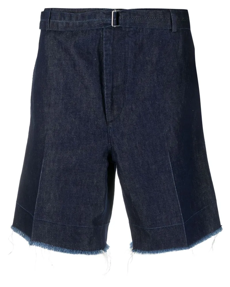 Lanvin Ausgefranste Jeans-Shorts - Blau Blau