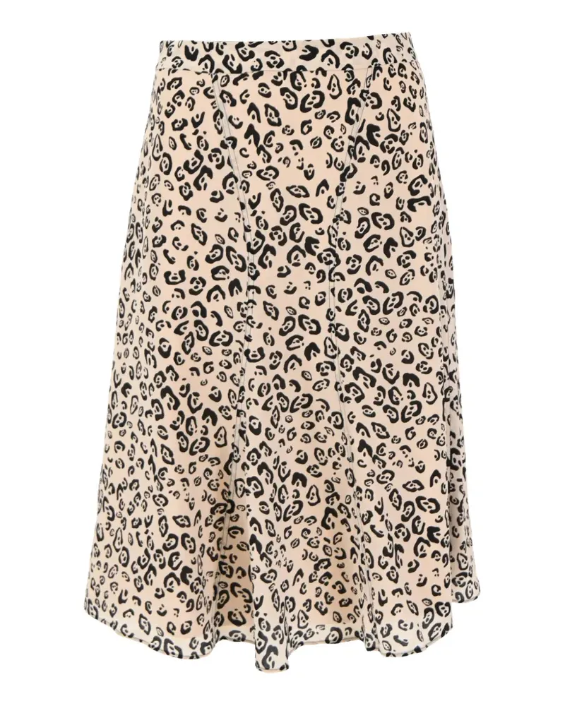 Altuzarra Seidenrock mit Leopardenprint - Nude Nude