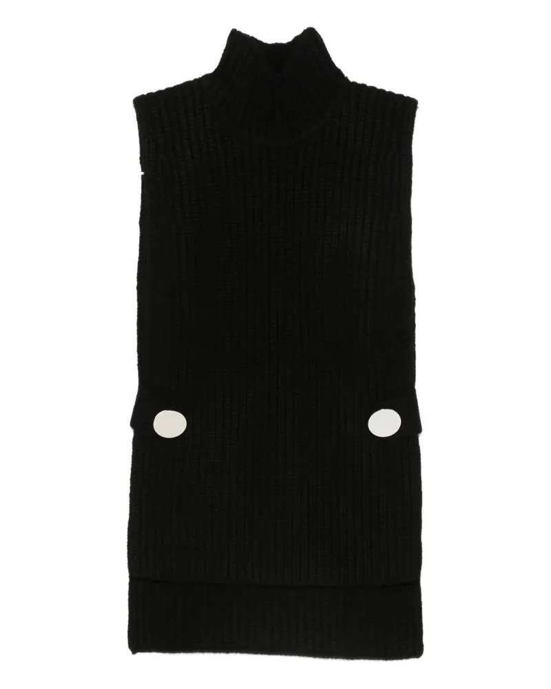 Brandon Maxwell Grayson Strickoberteil - Schwarz Schwarz