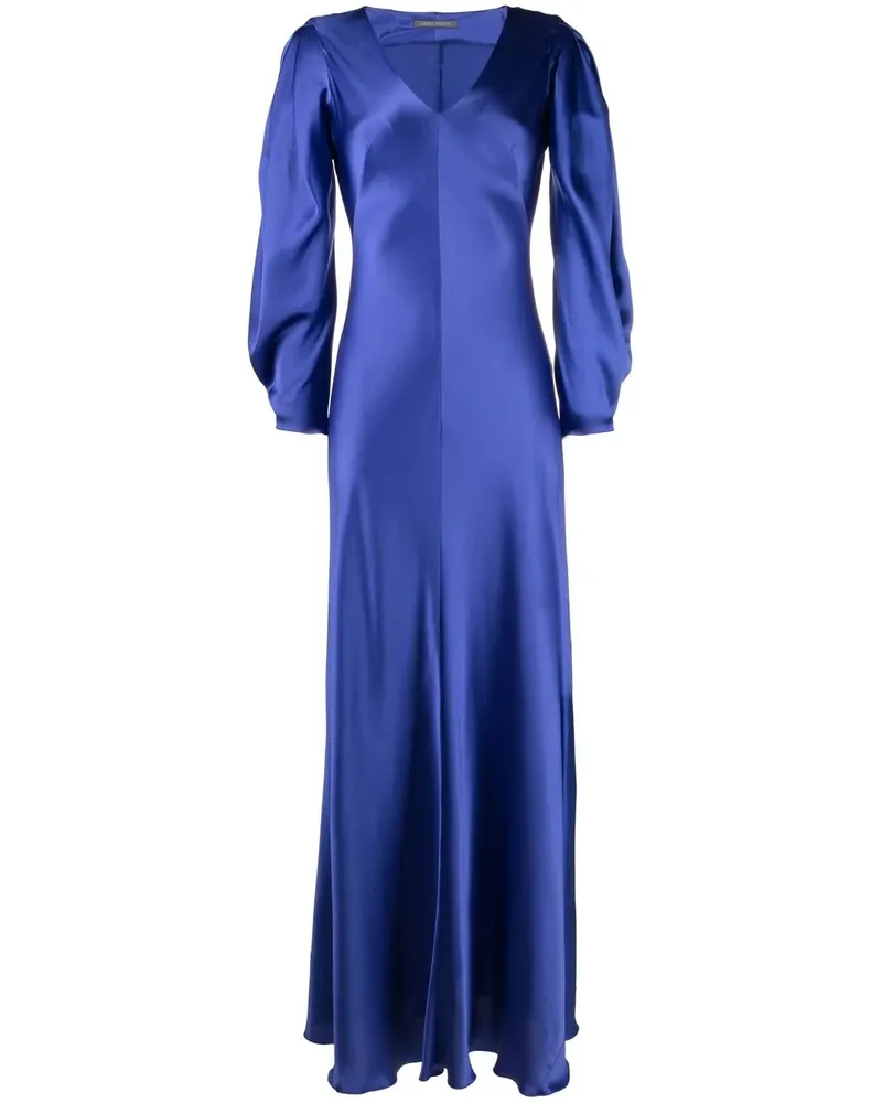 Alberta Ferretti Langes Abendkleid - Blau Blau