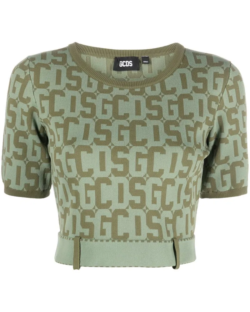 GCDS Matilda Cropped-Top Grün