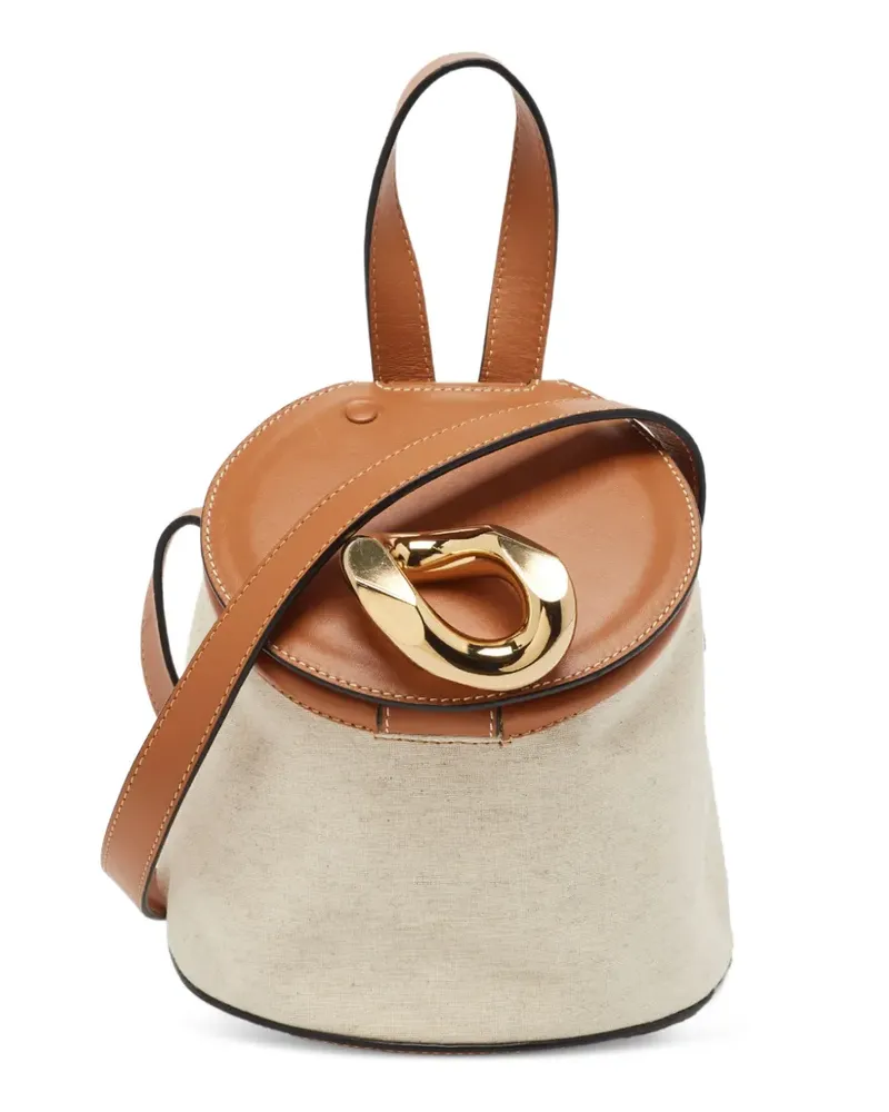 J.W.Anderson Lid Beuteltasche aus Leder - Braun Braun
