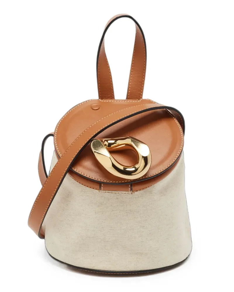 J.W.Anderson Lid Beuteltasche aus Leder - Braun Braun