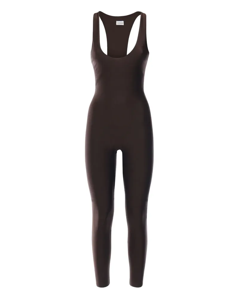 ANDAMANE Racer-Back-Jumpsuit mit U-Ausschnitt - Braun Braun