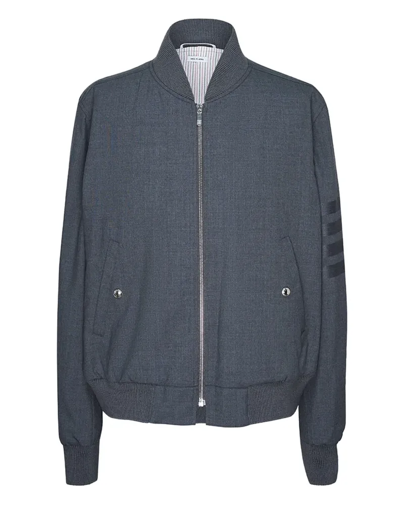 Thom Browne Bomberjacke mit Streifen - Grau Grau
