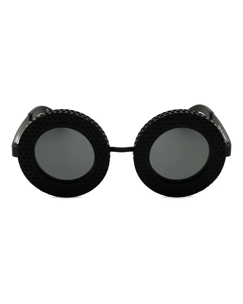 OFF-WHITE Runde Chicago Sonnenbrille - Schwarz Schwarz