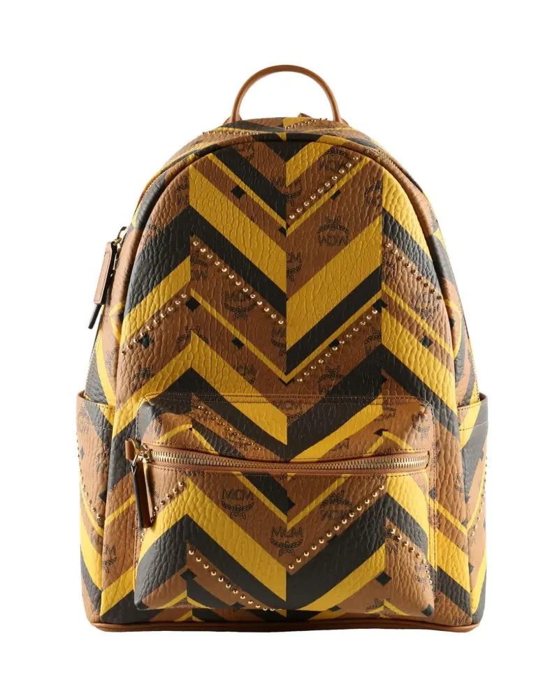 MCM chevron-print backpack - Braun Braun