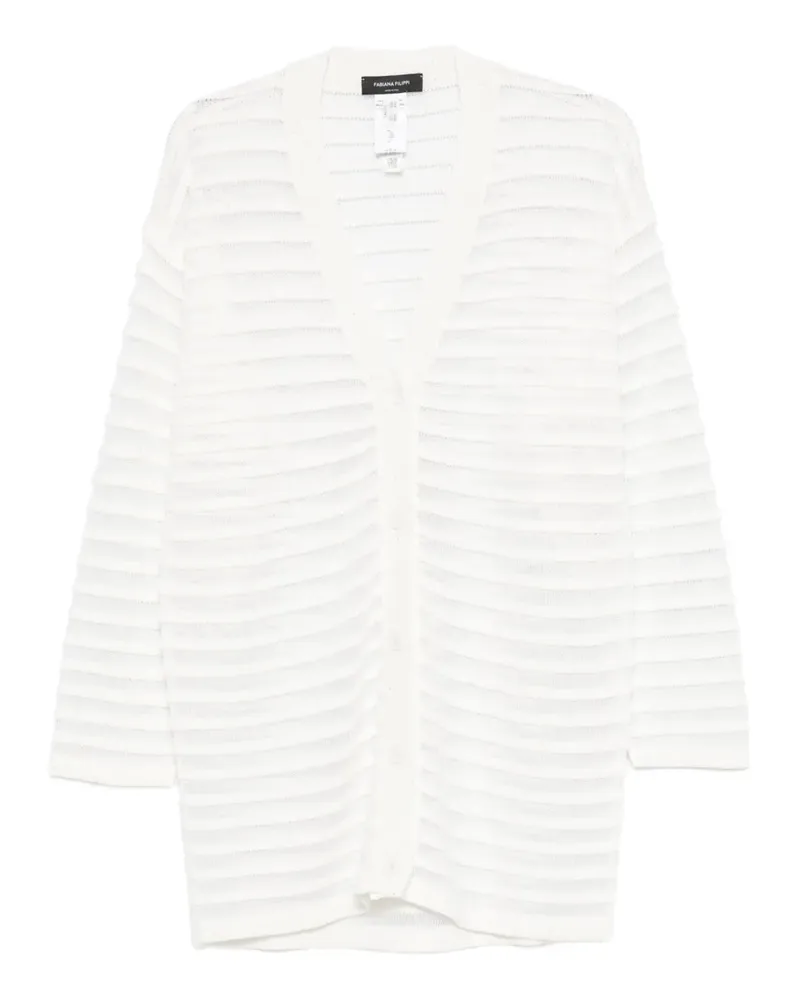 Fabiana Filippi V-neck cardigan - Weiß Weiß