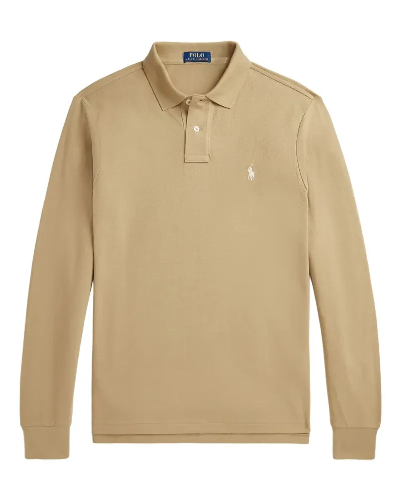 Ralph Lauren Langärmeliges Poloshirt - Nude Nude