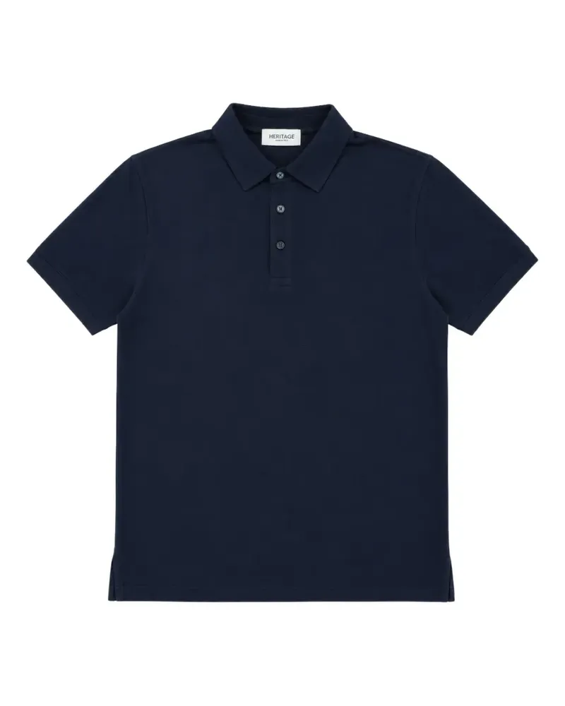 Heritage Poloshirt mit kurzen Ärmeln - Blau Blau