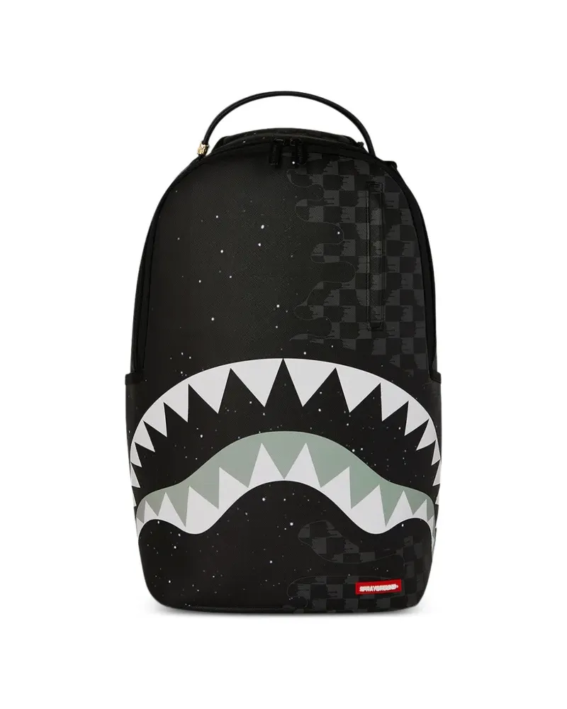 Sprayground Deep Space Drip Rucksack mit Schachbrettmuster - Schwarz Schwarz