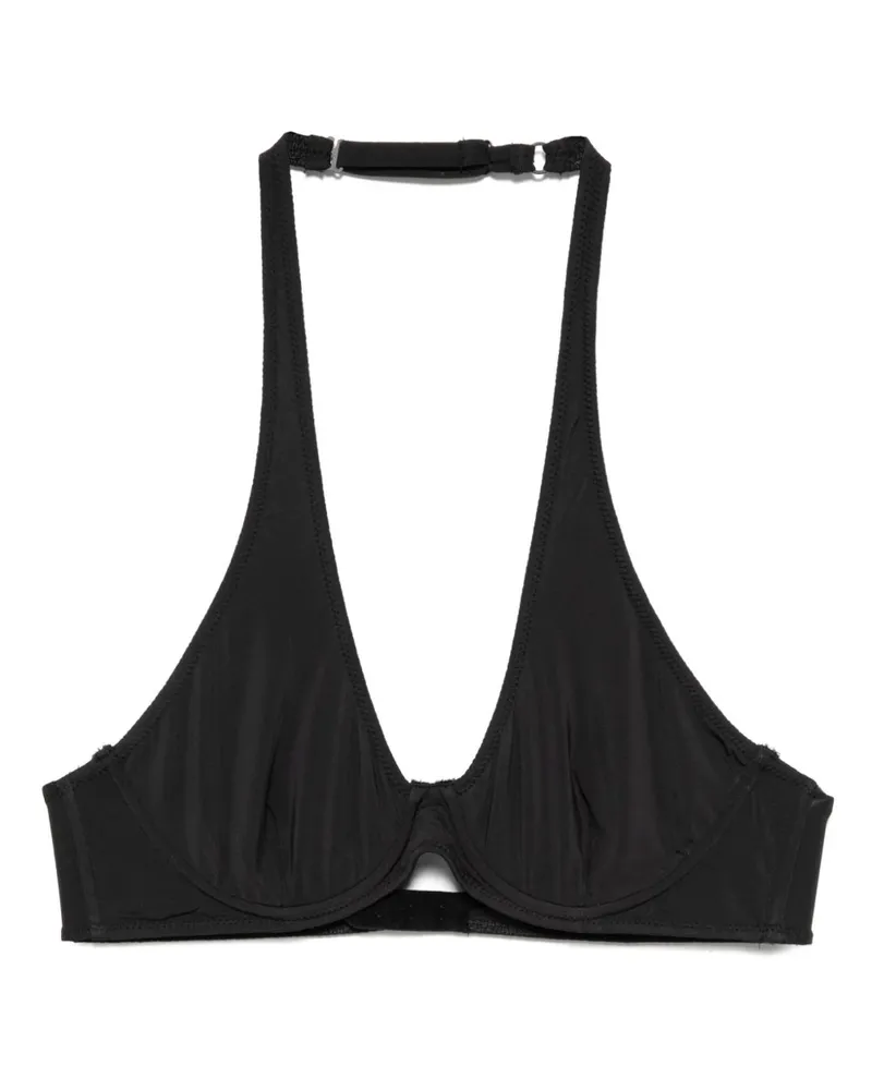 Kiki De Montparnasse Neckholder-BH - Schwarz Schwarz
