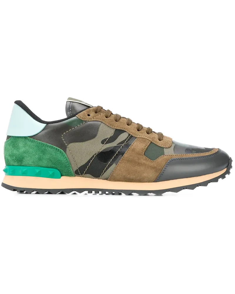 Valentino Garavani Rockrunner' Camouflage-Sneakers - Grün Grün