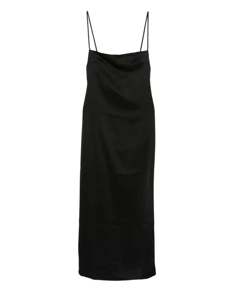 Paris Georgia Phoebe slip midi dress - Schwarz Schwarz