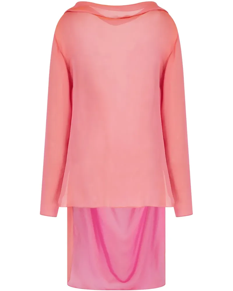 Giorgio Armani Drapierte Bluse - Rosa Rosa