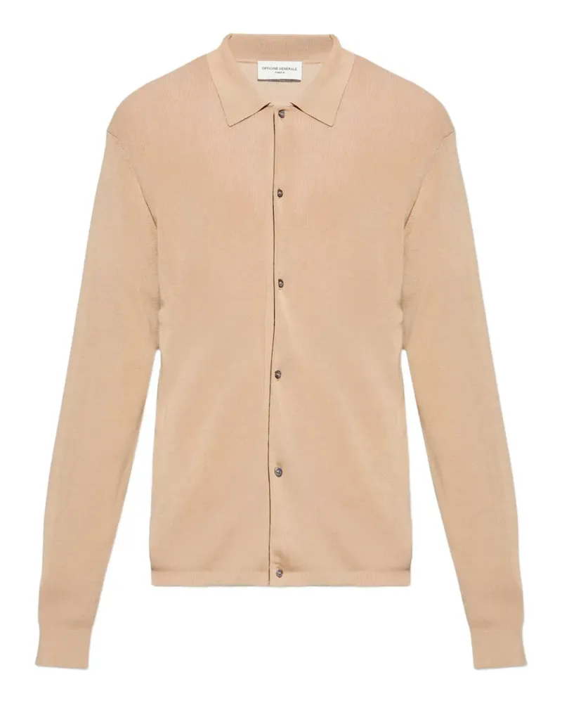 Officine Generale Cardigan mit Polokragen - Nude Nude