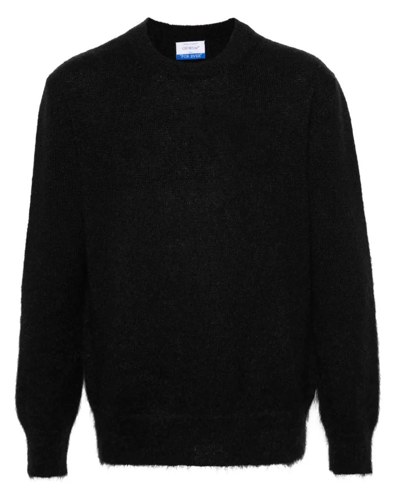 OFF-WHITE Intarsien-Pullover mit Pfeilen - Schwarz Schwarz
