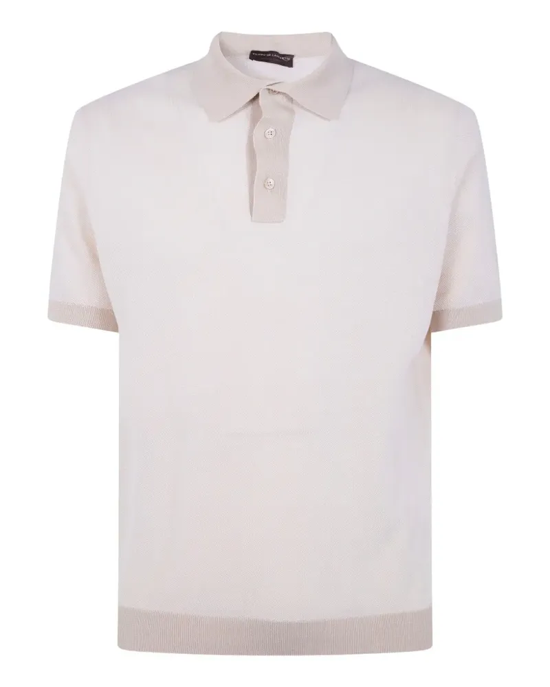 Filippo de Laurentiis short-sleeve polo shirt - Nude Nude