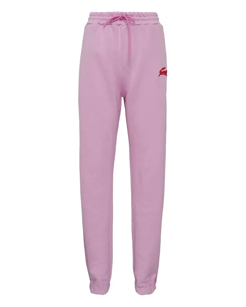 MSGM rabbit-embroidered track pants - Rosa Rosa
