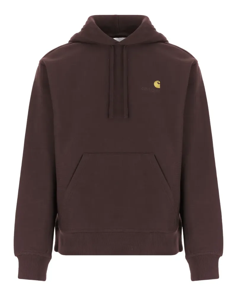 Carhartt WIP American Script Hoodie mit Logo-Stickerei - Rot Rot