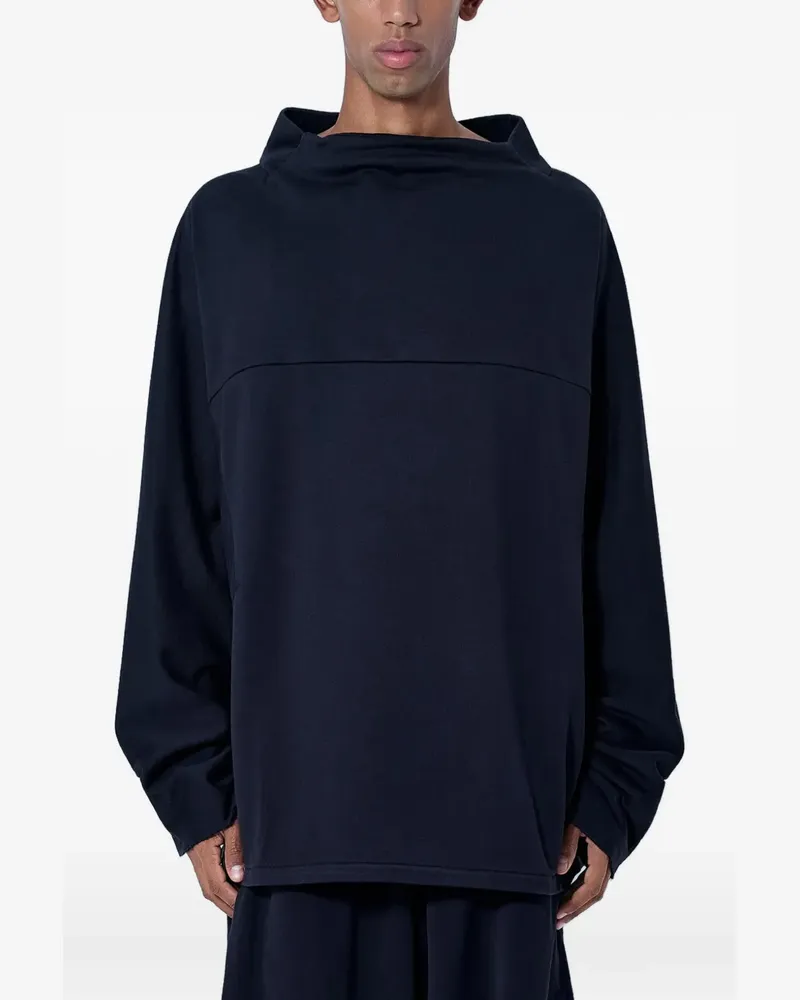 KIKO KOSTADINOV Veleka Sweatshirt mit strukturiertem Ausschnitt - Schwarz Schwarz