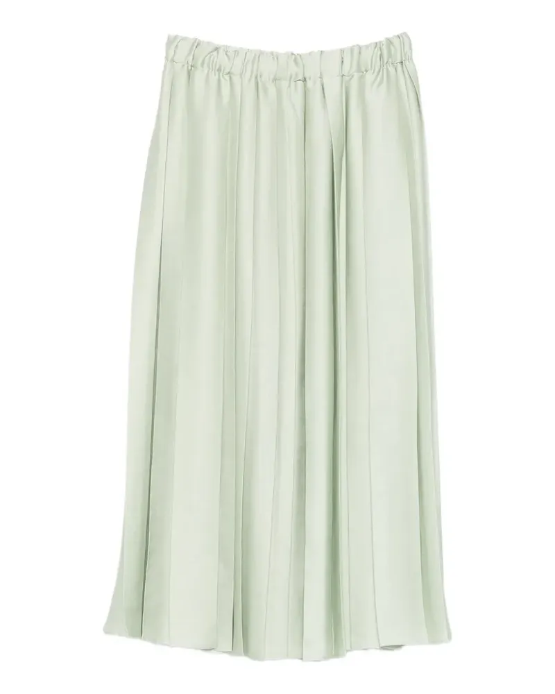 tibi pleated elasticated-waist midi skirt - Grün Grün