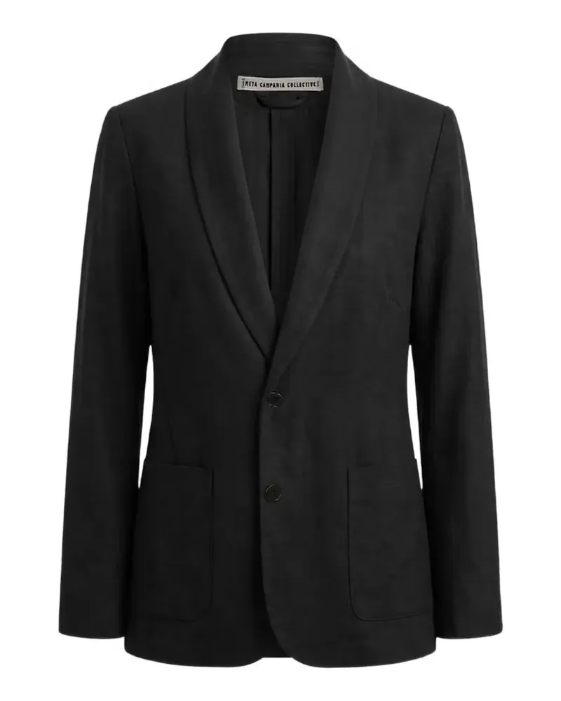 Meta Campania Collective shawl-lapel jacket - Schwarz Schwarz