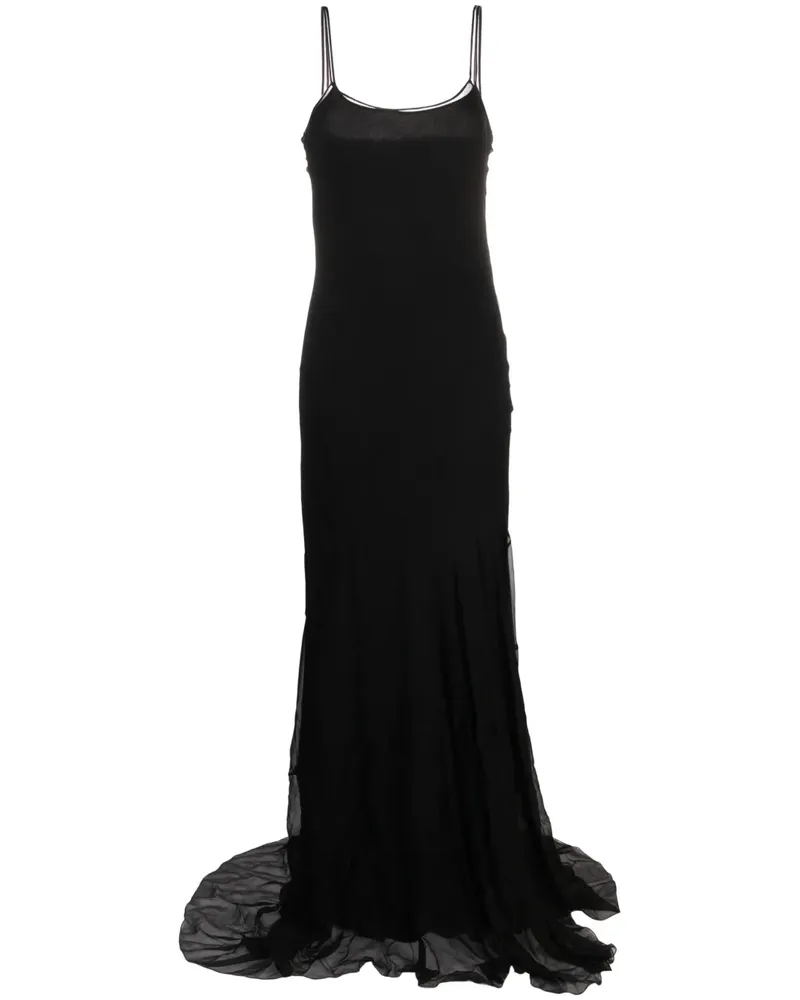 Moschino Ärmelloses Maxikleid - Schwarz Schwarz