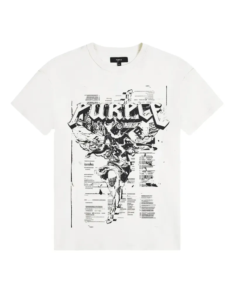 PURPLE BRAND Mirage graphic-print T-shirt - Weiß Weiß