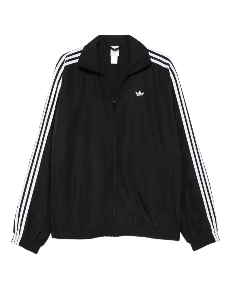 adidas logo-detail zip sweatshirt - Schwarz Schwarz