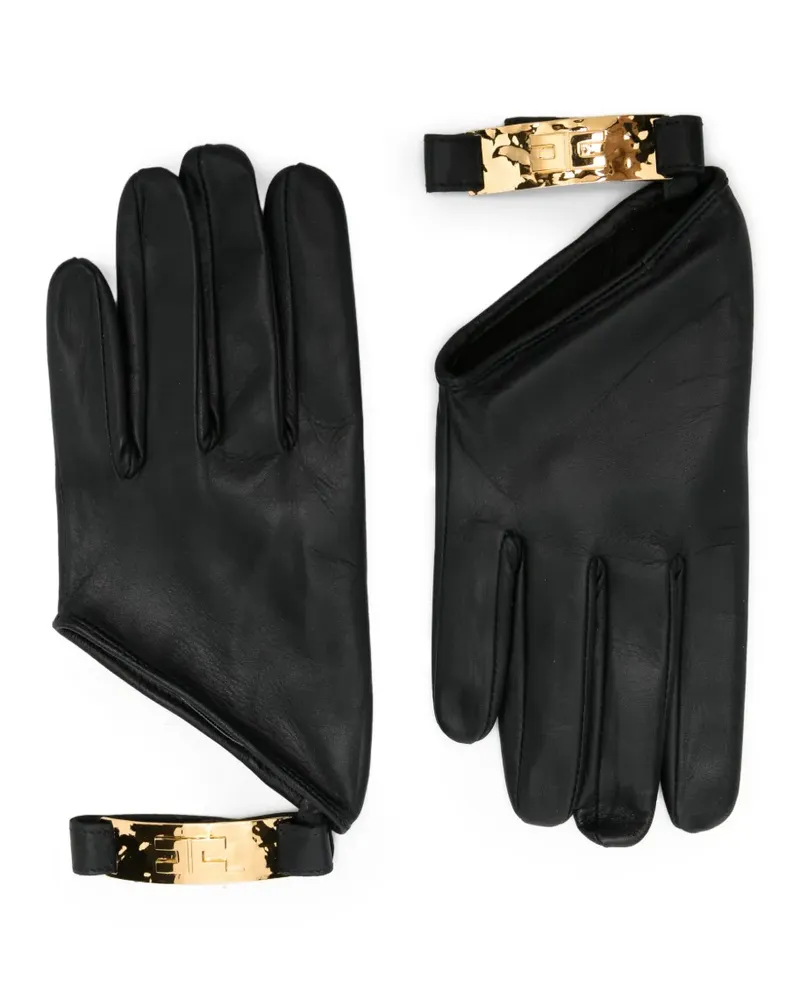 Elisabetta Franchi Handschuhe mit Cut-Outs - Schwarz Schwarz