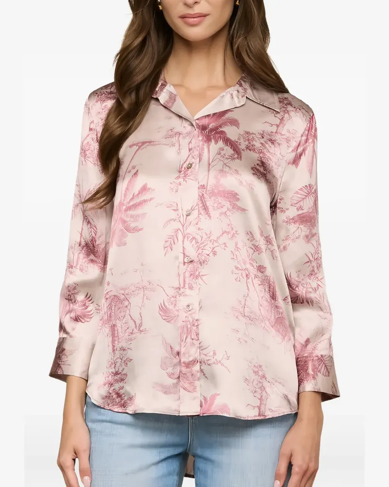 L'Agence Dani Bluse aus Seide - Rosa Rosa