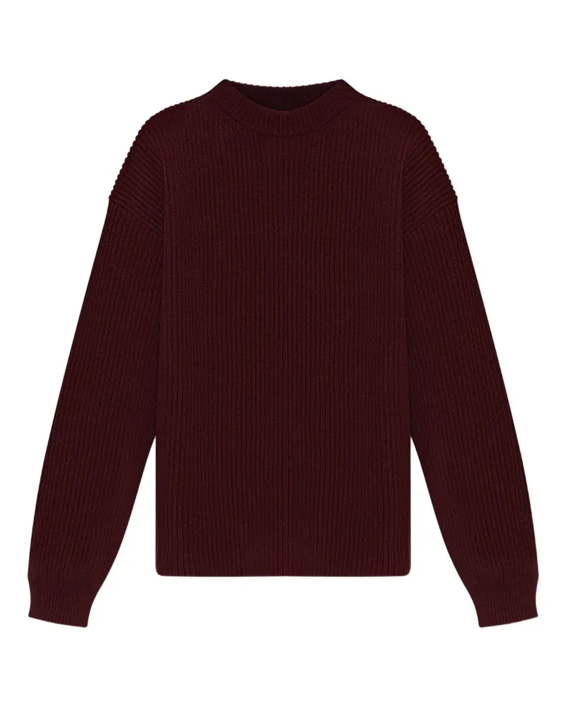 Jil Sander Gerippter Pullover - Rot Rot