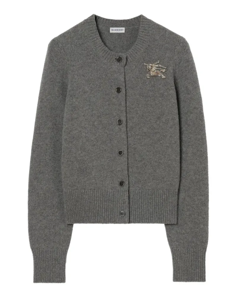 Burberry Knight wool cashmere cardigan - Grau Grau