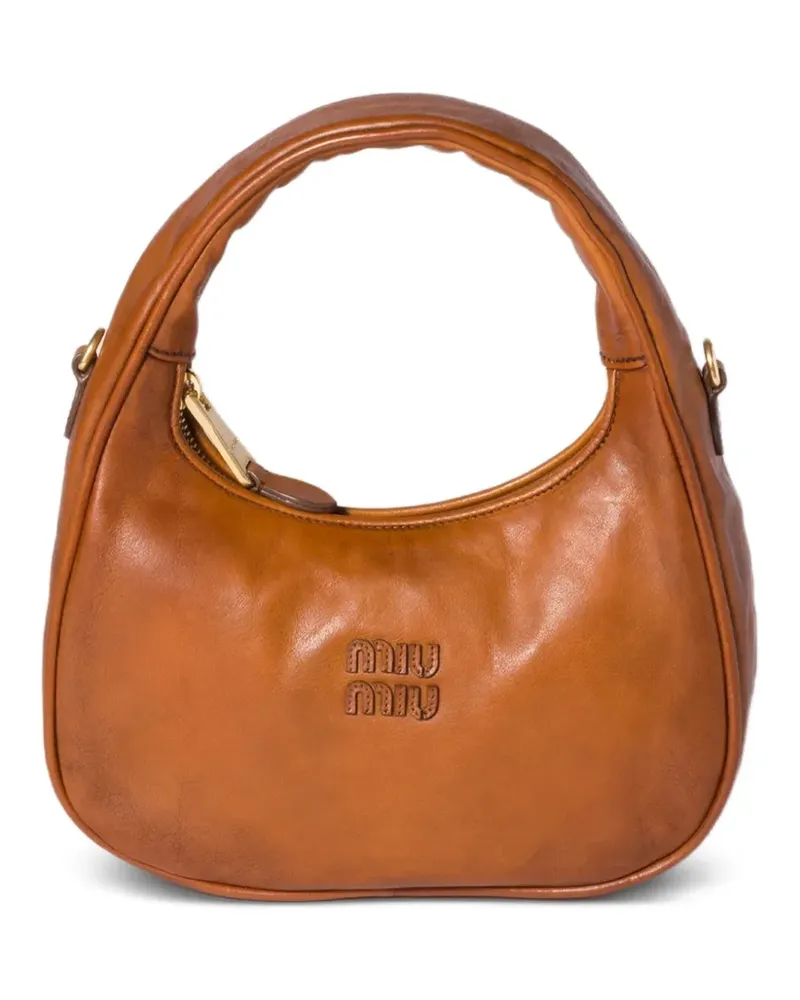 Miu Miu Wander detachable-stap bag - Braun Braun