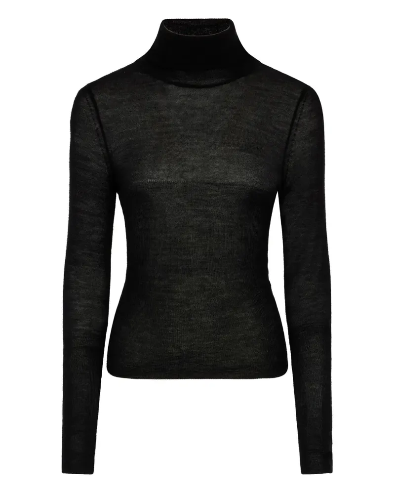 Roberto Cavalli Klassisches Langarmshirt - Schwarz Schwarz