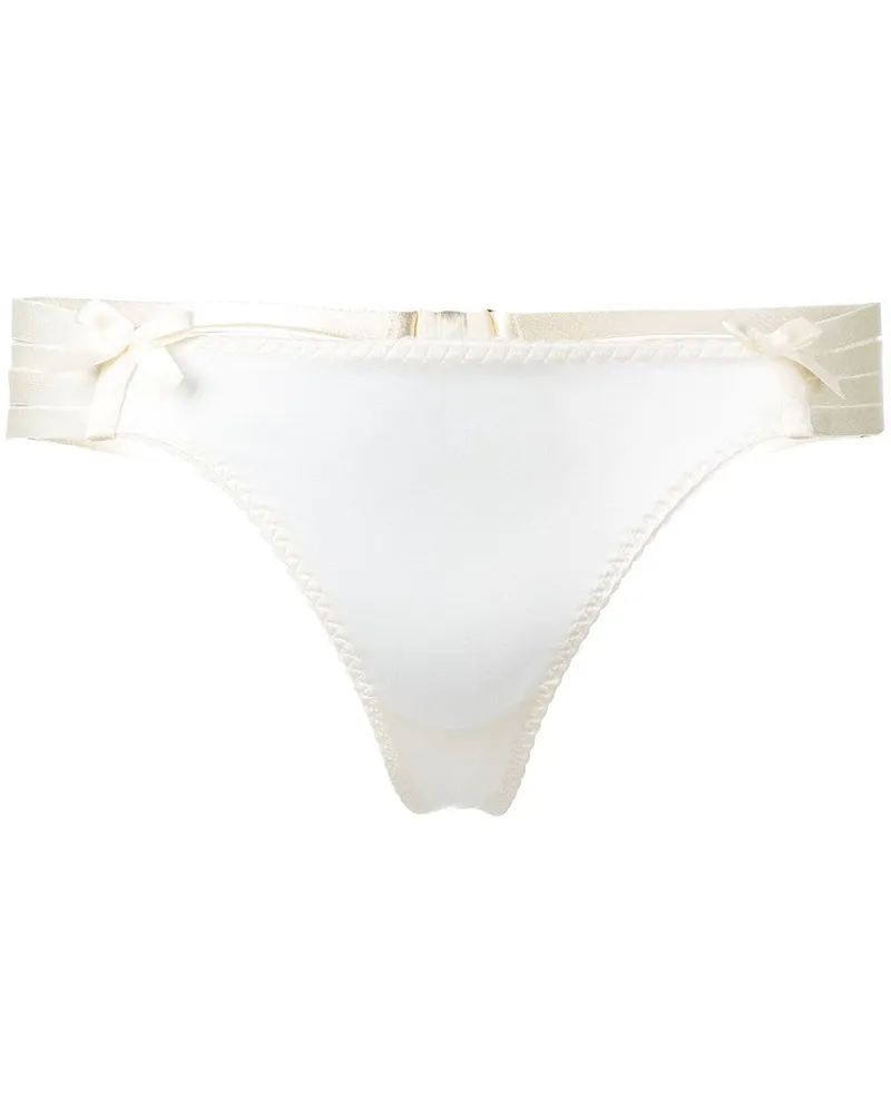 Bordelle Tanga mit Riemen Nude