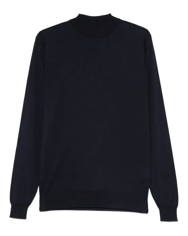 John Smedley high-neck sweater - Blau Blau