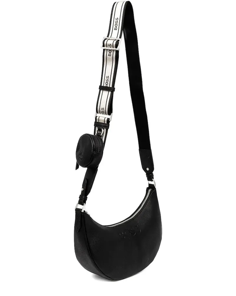 HUGO BOSS Mini-Tasche mit Logo-Prägung - Schwarz Schwarz