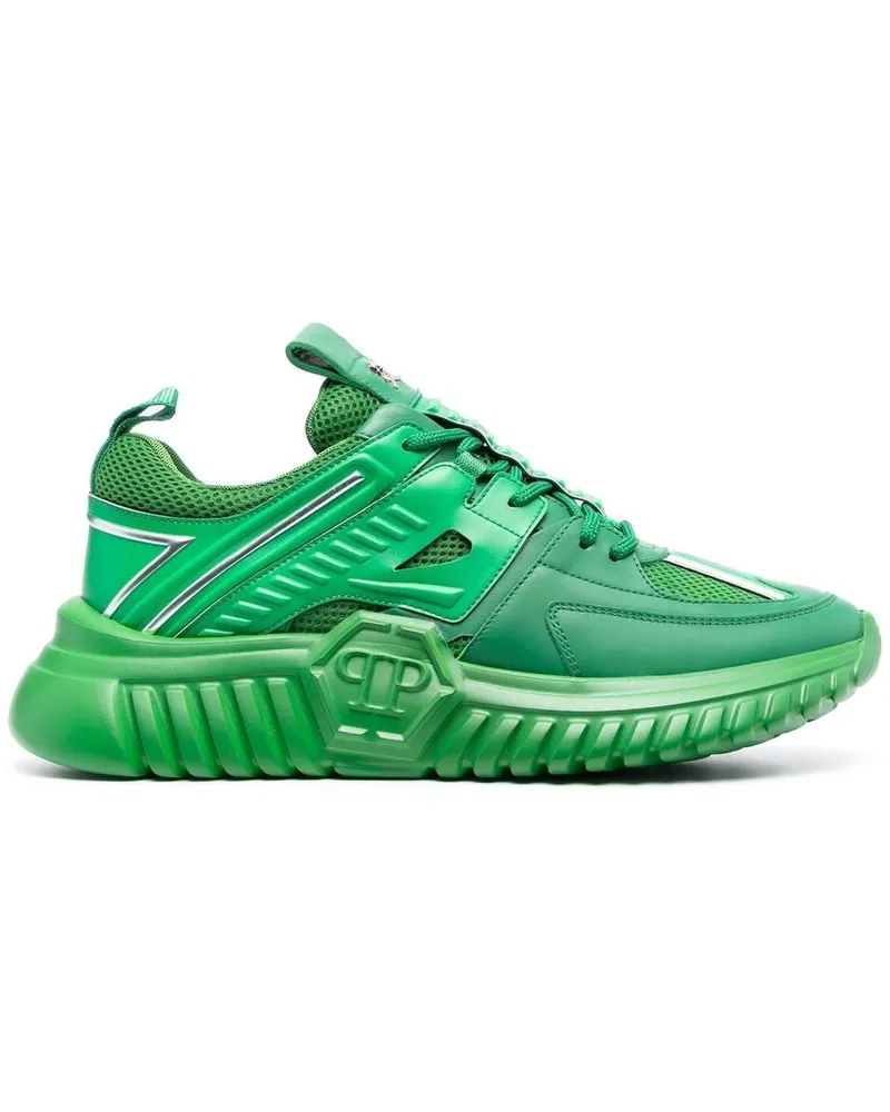 Philipp Plein Hexagon Runner Sneakers - Grün Grün