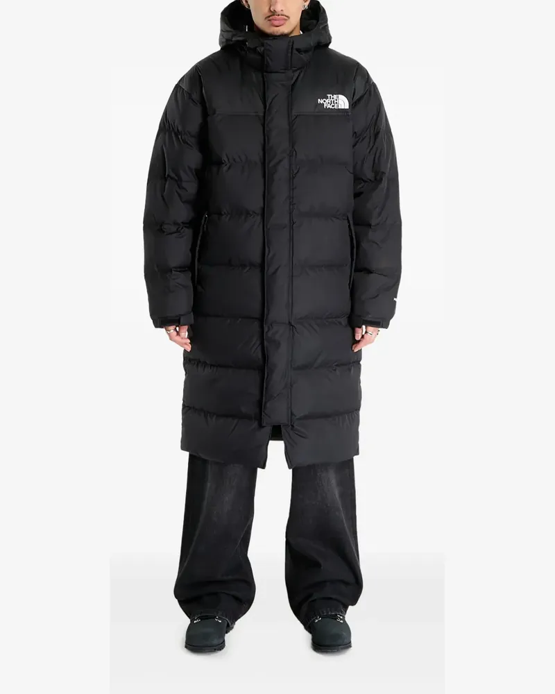 The North Face Nuptse Kapuzenparka - Schwarz Schwarz