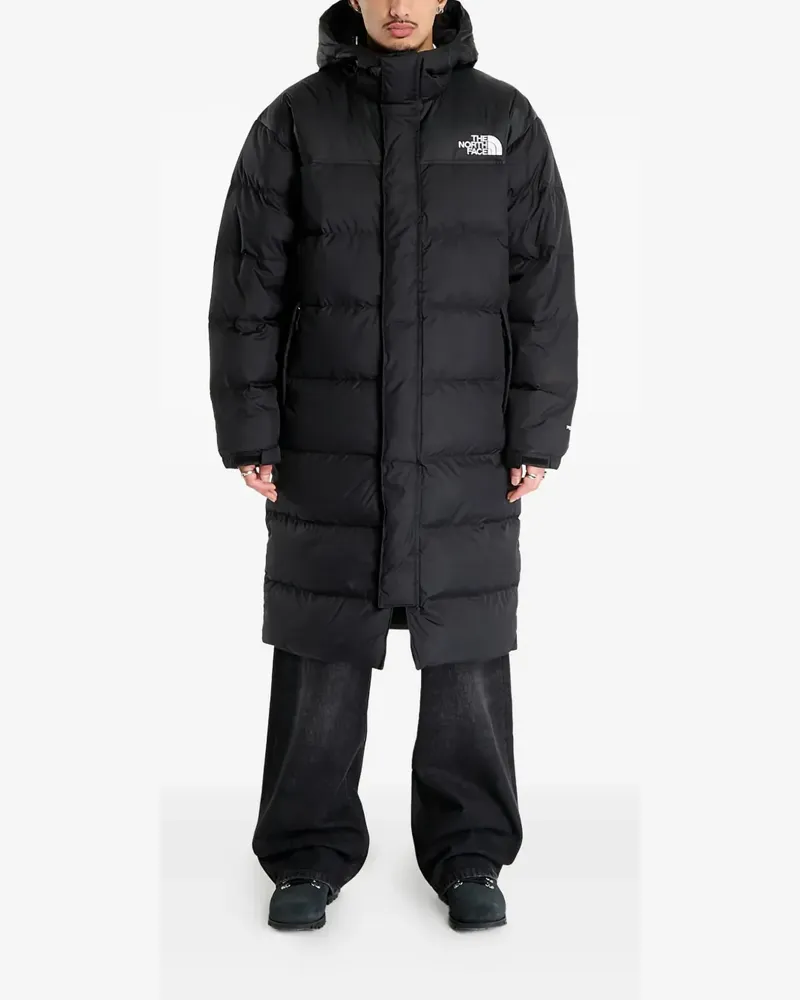 The North Face Nuptse Kapuzenparka - Schwarz Schwarz