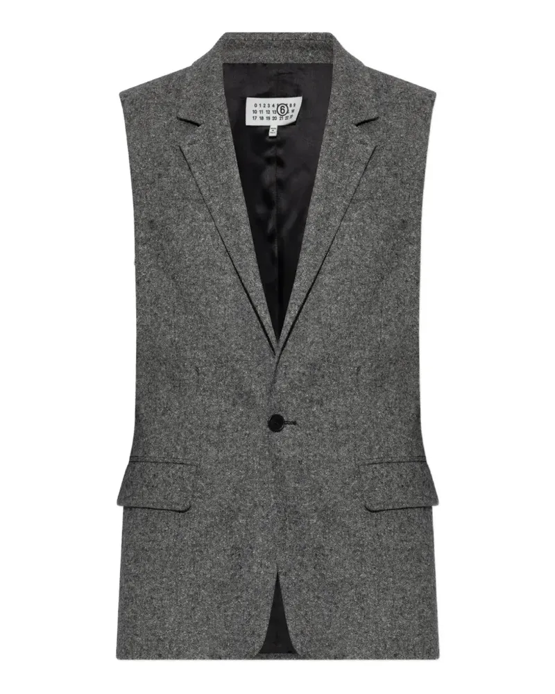 Maison Margiela Tweed-Weste mit meliertem Effekt - Grau Grau